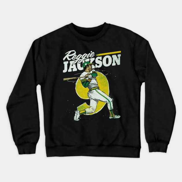 Reggie Jackson Oakland Retro Crewneck Sweatshirt by ganisfarhan